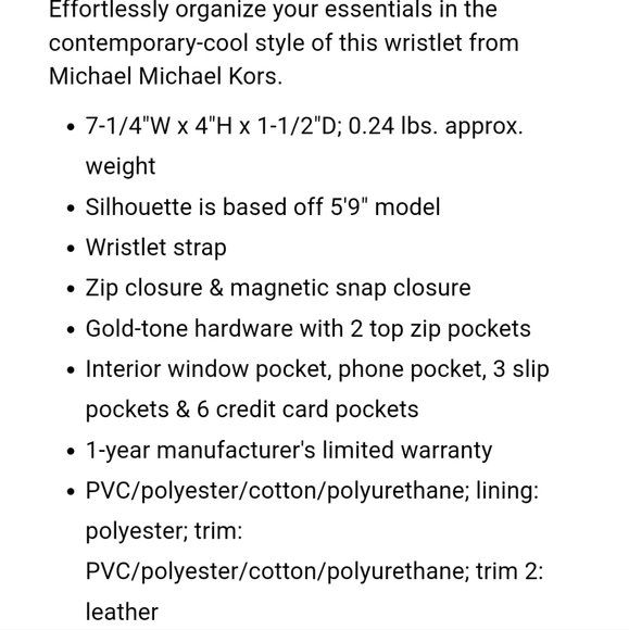 Michael kors Signature Double Zip Wristlet Wallet. PRICE IS FIRM - Picture 4 of 10